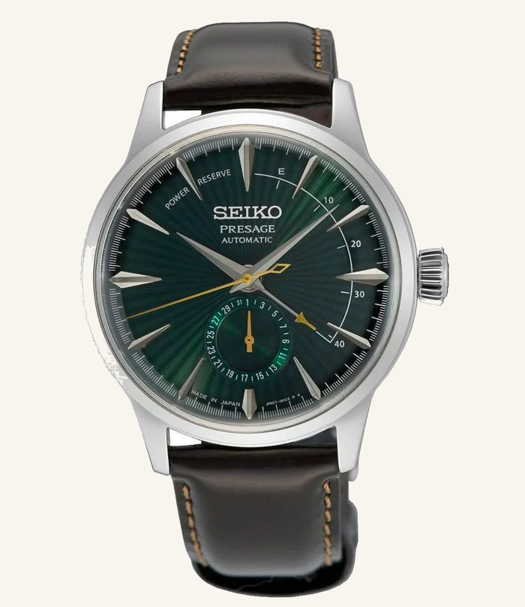Green Seiko Presage watch